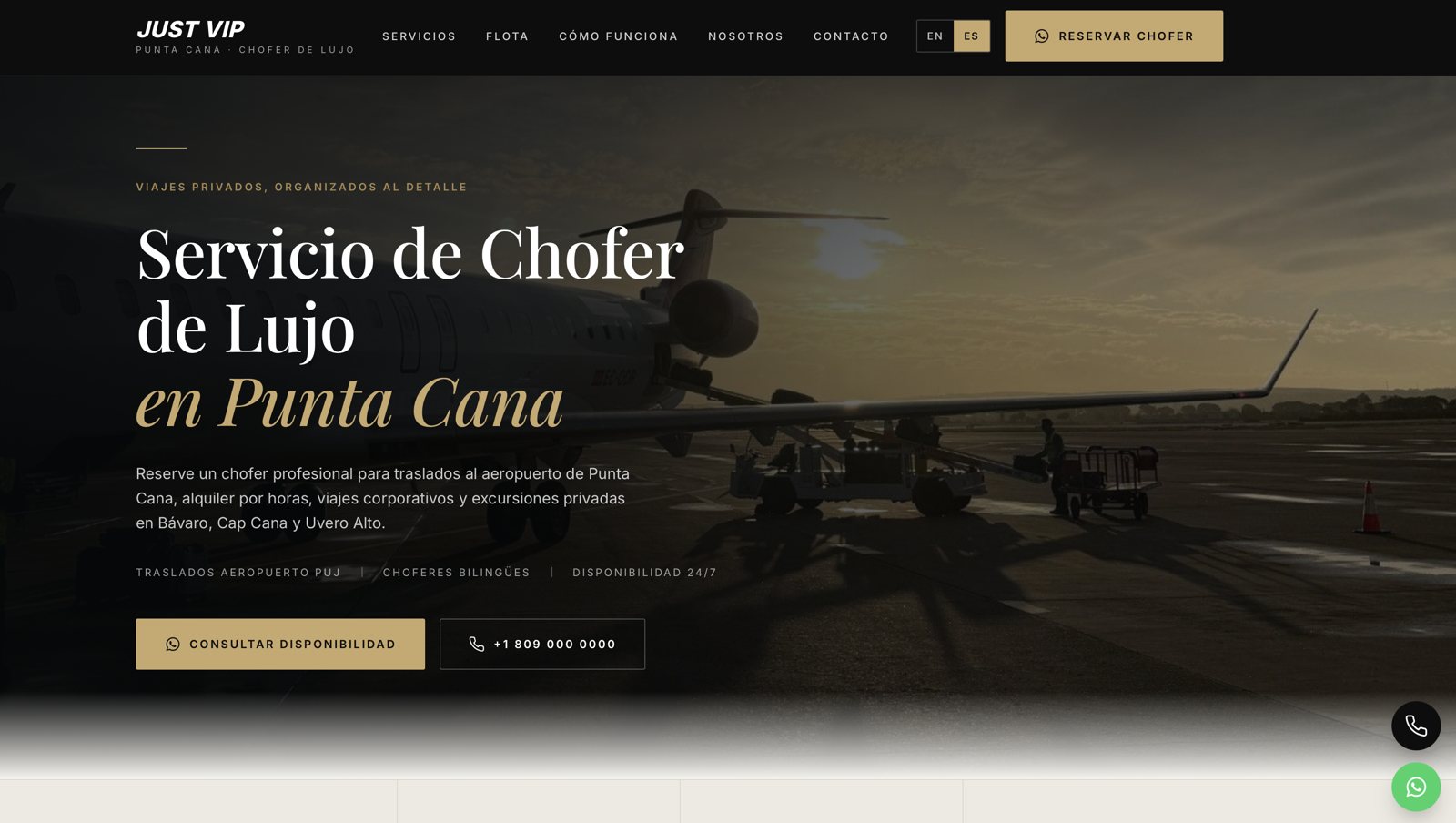 Just VIP Punta Cana — Chofer de lujo y traslados privados