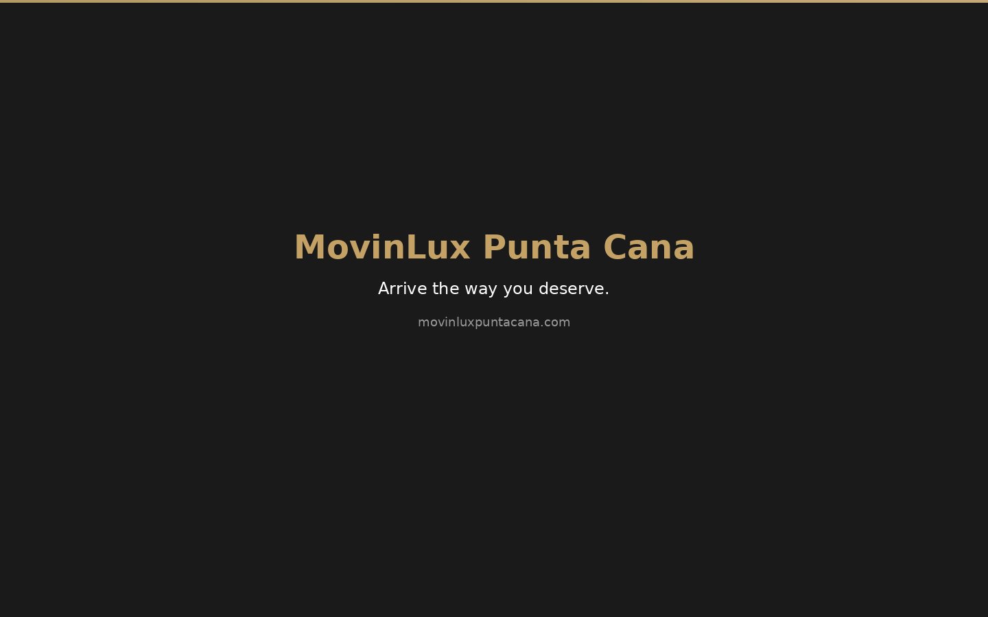 MovinLux Punta Cana — Transporte de lujo y chófer privado