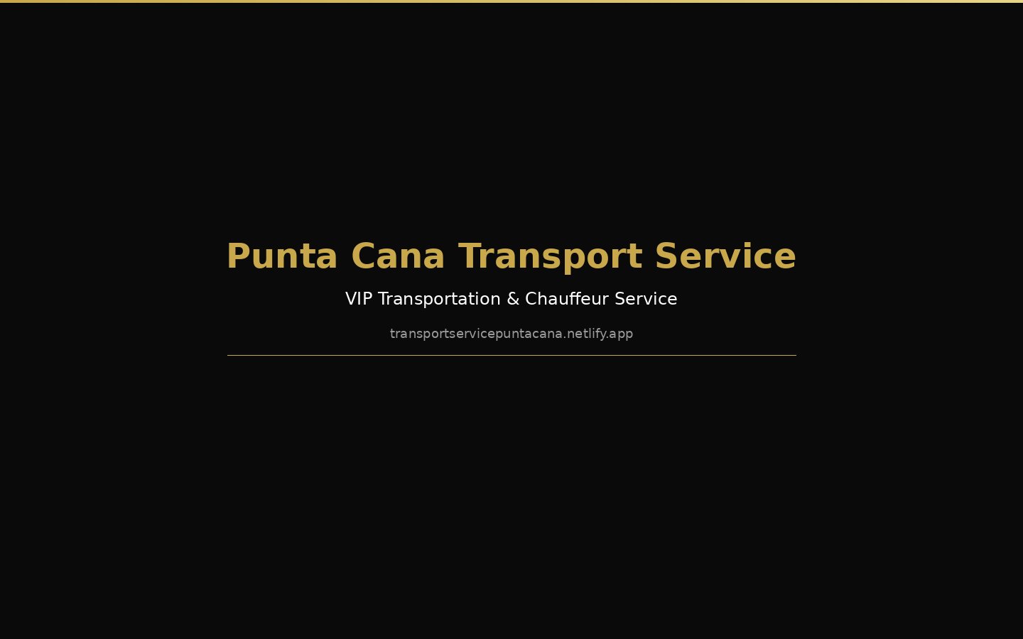 Sitio web de Punta Cana Transport Service